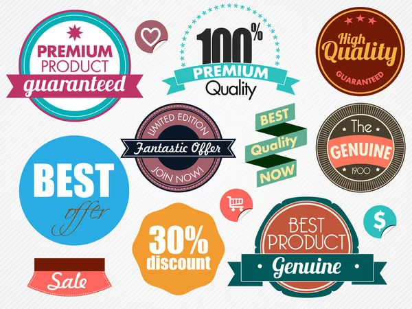 Set of vector badges — Stock Vector