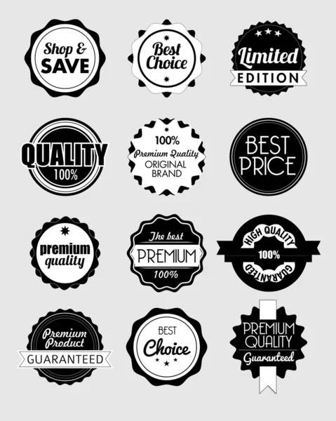 Set of vector stickers — Stock Vector