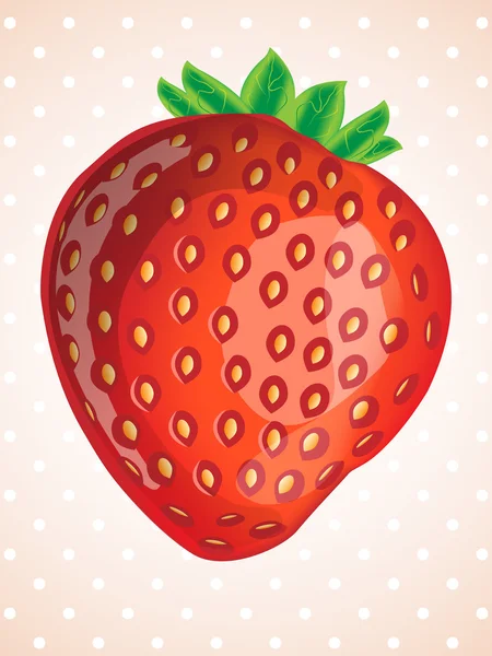 Vector delicious strawberry — Stock Vector