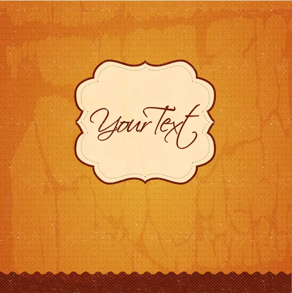 Tarjeta vintage vector — Vector de stock