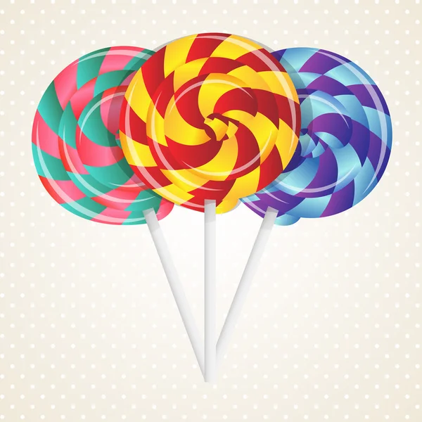 Vector kleurrijke lollies — Stockvector