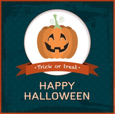 Cadılar Bayramı kartı vektör