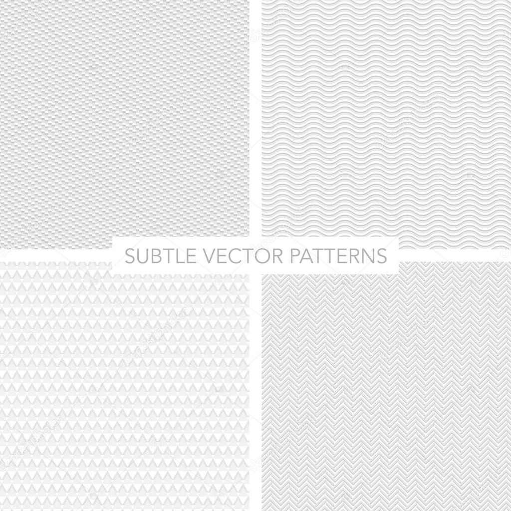 Set of subtle vector patterns