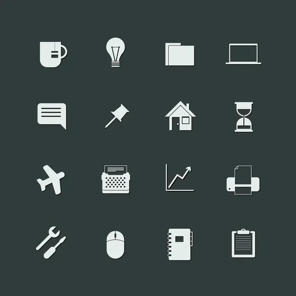 Set of universal icons — Stock Vector