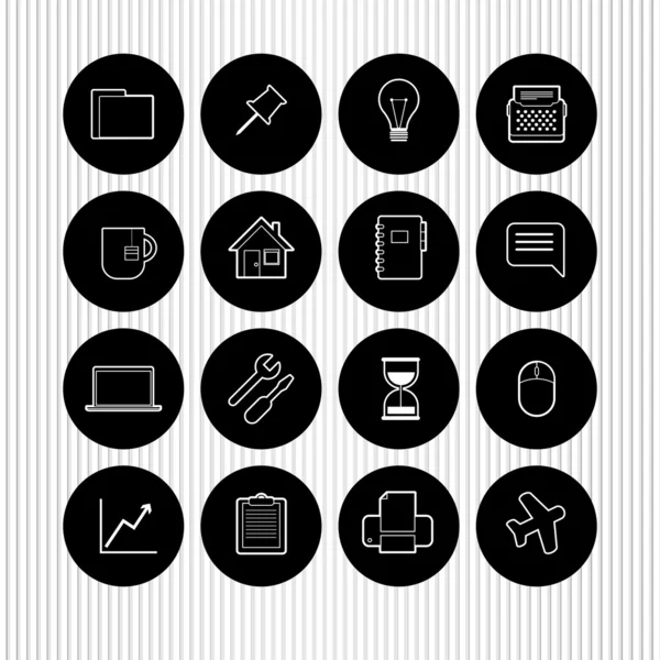 Set of universal icons — Stock Vector