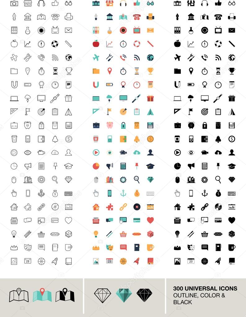 Universal icons