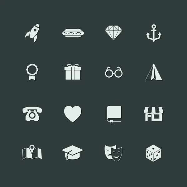 Conjunto de iconos universales — Vector de stock