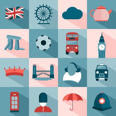 Londra ve İngiltere'de ilgili simgeler