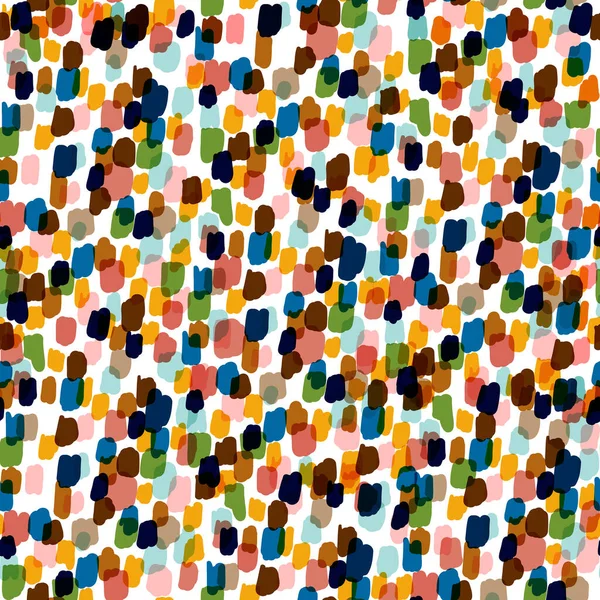 Mehrfarbige Tupfen Aus Handfarbe Nahtlose Muster Künstlerische Stimmung Vector Eps10 — Stockvektor