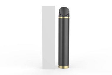 Tek kullanımlık Vape Pen Pop I Vape Electronic E sigarası beyaz arka planda izole edilmiş. 3d illüstrasyon