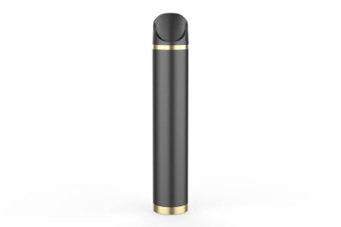 Tek kullanımlık Vape Pen Pop I Vape Electronic E sigarası beyaz arka planda izole edilmiş. 3d illüstrasyon