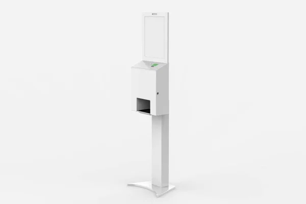Fertőtlenítés Automatikus Kézi Gél Infravörös Elektronikus Sanitizer Dispenser Stand Illusztráció — Stock Fotó