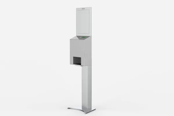 Fertőtlenítés Automatikus Kézi Gél Infravörös Elektronikus Sanitizer Dispenser Stand Illusztráció — Stock Fotó