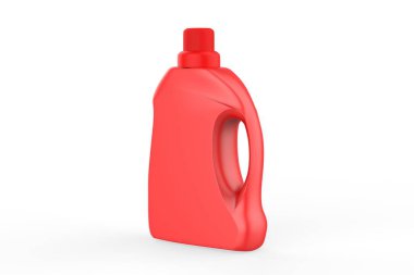 Günlük Ürünler Fabrikası Özelleştirilmiş Üretim deterjan kutusunu yıkayan sabun giysileri. 3d illüstrasyon