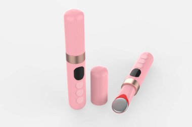 siyah halkalar göz çıkarıcı güzellik aracı güzellik ve bakım ürünleri araçları. 3d illüstrasyon