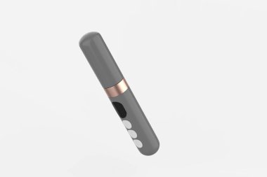 siyah halkalar göz çıkarıcı güzellik aracı güzellik ve bakım ürünleri araçları. 3d illüstrasyon