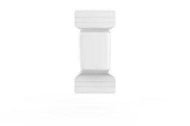 Matte Snack Bar Mockup beyaz arkaplanda izole edildi. 3d illüstrasyon