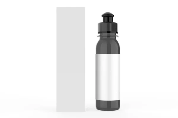 Plastic Fles Mockup Geïsoleerd Witte Achtergrond Illustratie — Stockfoto
