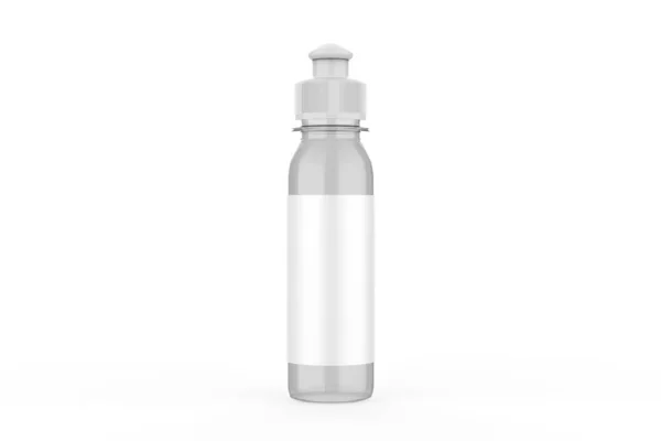 Plastic Fles Mockup Geïsoleerd Witte Achtergrond Illustratie — Stockfoto