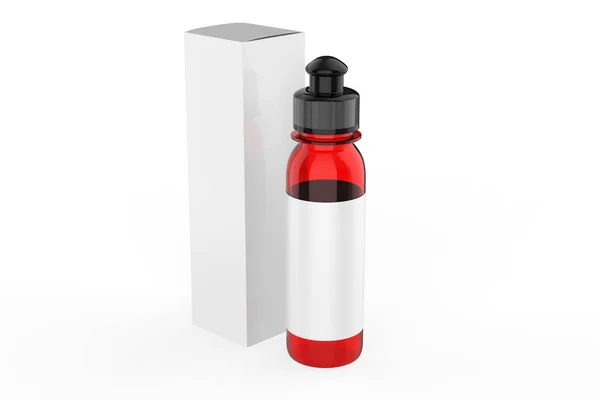 Plastic Bottle Mockup Isolated White Background Illustration — Stock Photo, Image