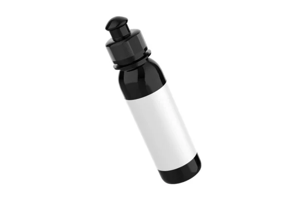 Plastic Fles Mockup Geïsoleerd Witte Achtergrond Illustratie — Stockfoto