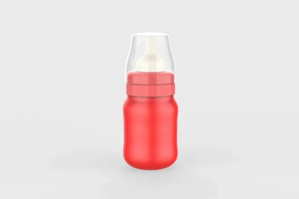 Baby Melkvoeding Fles Met Brede Hals Koliek Voor Gemakkelijke Melkstroom — Stockfoto