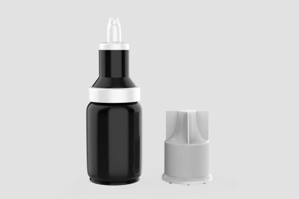 Dropper Bottle Mockup Isolerad Vit Bakgrund Illustration — Stockfoto