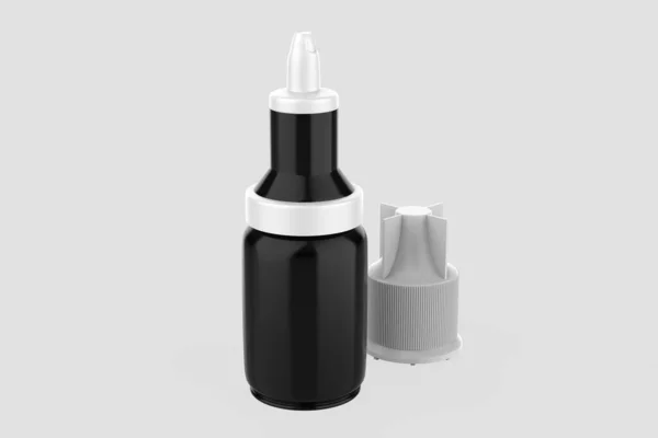 Dropper Bottle Mockup Isolerad Vit Bakgrund Illustration — Stockfoto