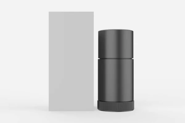 Plastic Deodorant Stick Mockup Geïsoleerd Witte Achtergrond Illustratie — Stockfoto