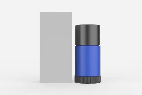 Plast Deodorant Stick Mockup Isolerad Vit Bakgrund Illustration — Stockfoto