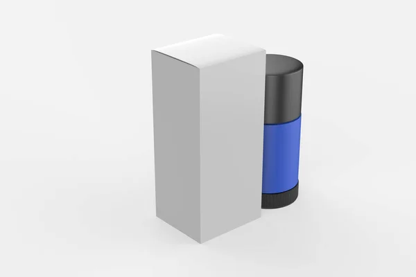 Plastový Deodorant Stick Mockup Izolované Bílém Pozadí Ilustrace — Stock fotografie