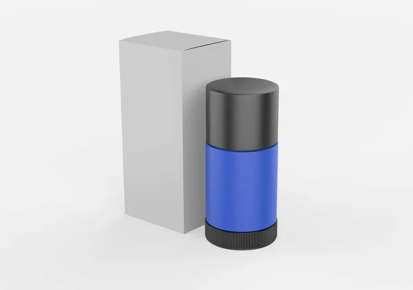 Deodorante Plastica Stick Mockup Isolato Sfondo Bianco Illustrazione — Foto Stock