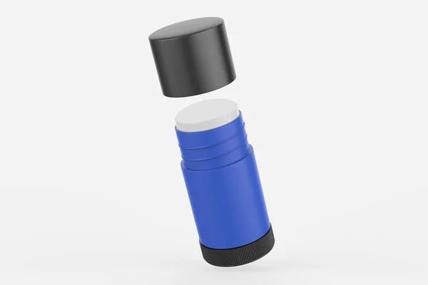 Plast Deodorant Stick Mockup Isolerad Vit Bakgrund Illustration — Stockfoto