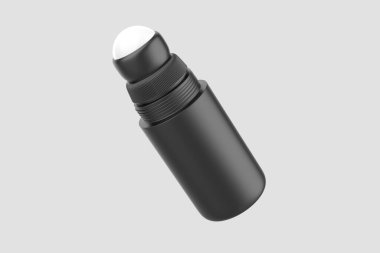 Açılan Roll-on Deodorant Mockup. Gerçekçi Terleme Karşıtı Mock Up. White 'ta izole edilmiş. 3B Görüntü.