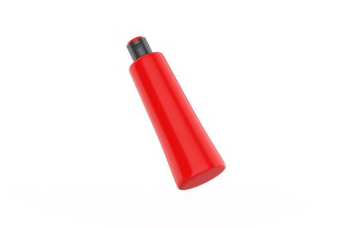 Matte Kozmetik Şişe Mokup beyaz arka planda izole. 3d illüstrasyon