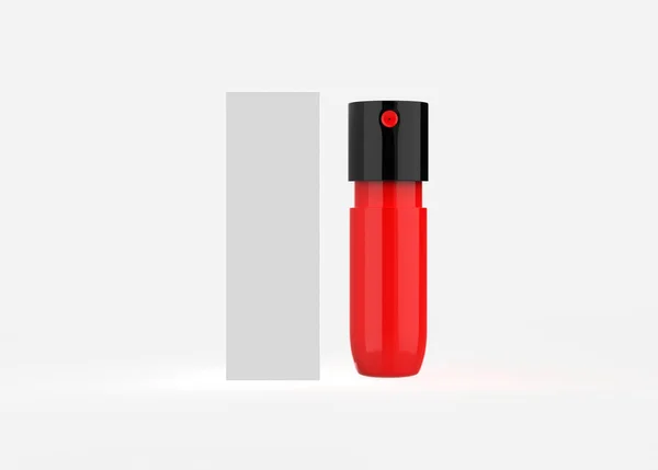 Cosmetic Bottle Pump Mockup Metallic Isolated White Background Illustration — Stock Photo, Image