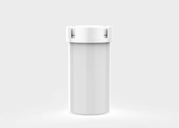 Embalagem Comprimidos Comprimidos Isolados Sobre Fundo Branco Ilustração — Fotografia de Stock