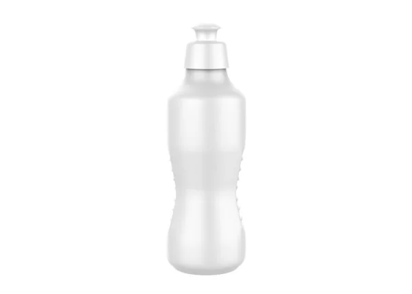 Konstrukcja Butelki Zmywania Mydła Płynie Izolowane Białym Tle Ilustracja — Zdjęcie stockowe