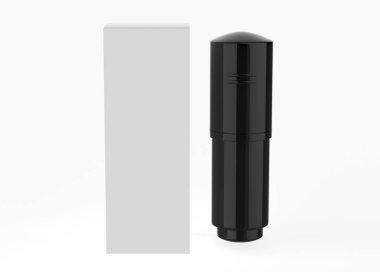 Beyaz arka planda izole edilmiş parlak fosforlu kalem modeli. 3d illüstrasyon 