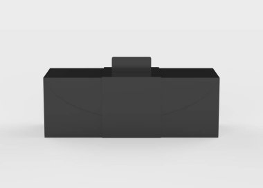 Boş ürün ambalaj karton kutu. 3d illüstrasyon.