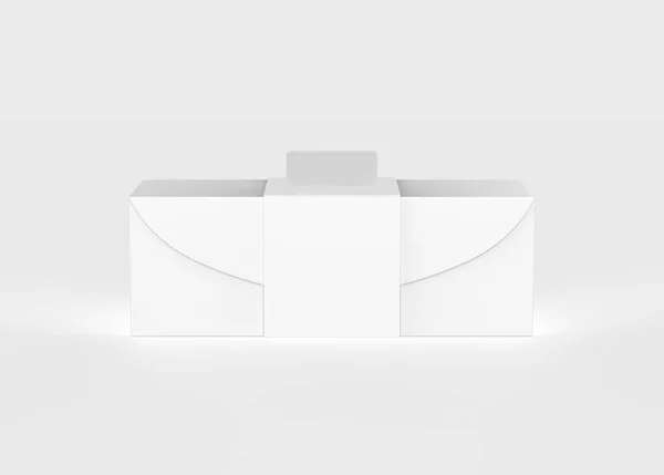 Tomma Produkt Förpackning Papperskartong Illustration — Stockfoto