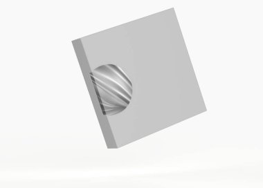 Pencere maketli sert kutu. Paketleme tasarımı için iyi. 3d illüstrasyon