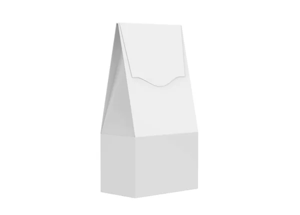 Paper Food Bag Mockup Isolated White Background Illustration — Fotografia de Stock