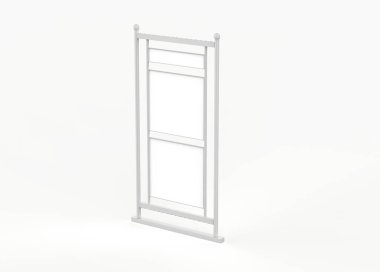 Sokak reklamcılığı için reklam. Model reklam panosu. 3d illüstrasyon