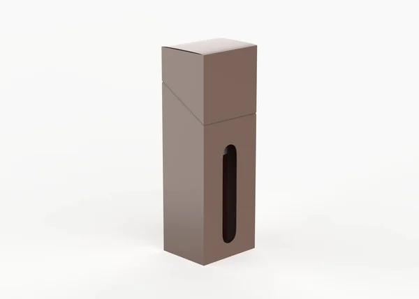 Vape Cartridge Box Mockup Isolated White Background Illustation — Fotografia de Stock