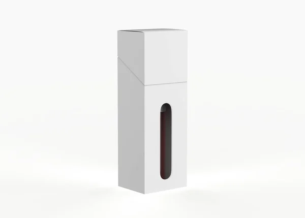 Vape Cartridge Box Mockup Isolated White Background Illustation — Stock Fotó