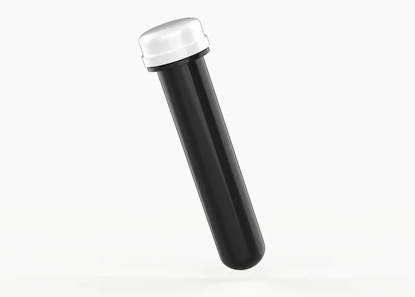 Ampolla Plástico Mockup Aislado Sobre Fondo Blanco Ilustración —  Fotos de Stock