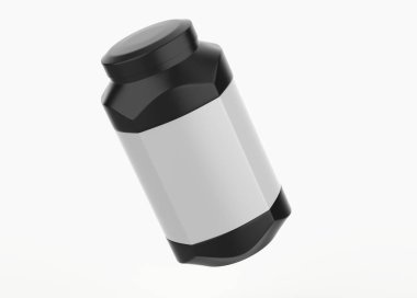 3L kavanoz Mockup beyaz arka planda izole edildi. 3d illüstrasyon