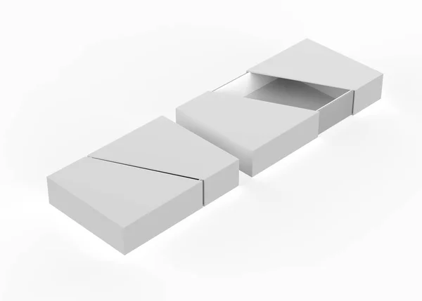 Custom Hard Box Isolated White Background Illustration — Zdjęcie stockowe
