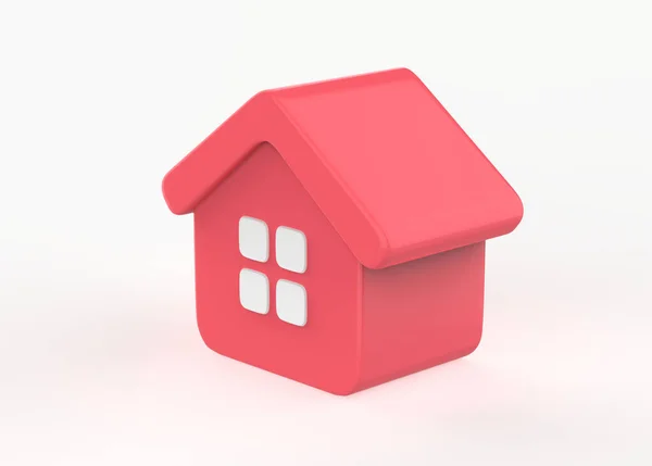 最小的房子符号 房地产抵押贷款贷款概念3D说明 图库图片